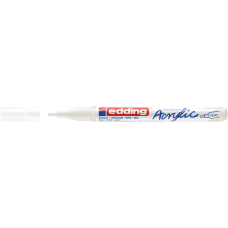 Akril marker 1-2mm, Edding 5300 fehér