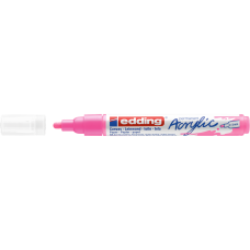 Akril marker 2-3mm, Edding 5100 neon rózsaszín