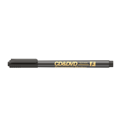Alkoholos marker 0,5mm, CD/DVD F Ico, fekete