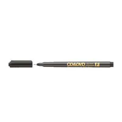 Alkoholos marker 0,5mm, CD/DVD F Ico, fekete