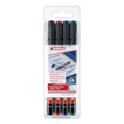 Alkoholos marker készlet 1mm, 142M OHP Edding 4 klf. szín