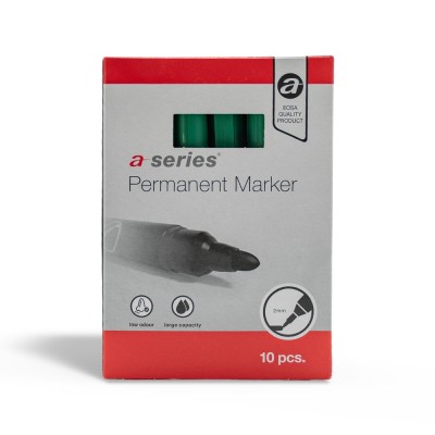 Alkoholos marker 3mm, kerek végű A-series zöld