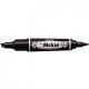 Alkoholos marker Zebra HI MCKIE fekete