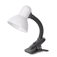 Asztali lámpa, Basic csiptethető, max. 60W, AVIDE, fehér