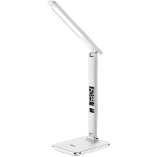 Asztali LED lámpa, Nathan, kijelzős, 6W, 5000K, AVIDE, fehér