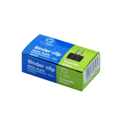 Binderkapocs 15mm, 12 db/doboz, Bluering®