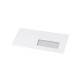 Boríték LA4 enyvezett bélésnyomott jobb ablakos 35x90mm 110 × 220mm J28A20 Bluering® fehér