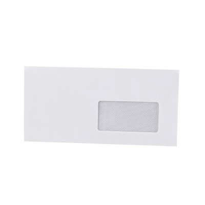 Boríték LA4 enyvezett bélésnyomott jobb ablakos 45x90mm 110 × 220mm J28A20 Bluering® fehér