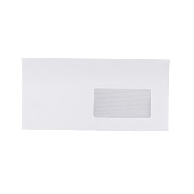 Boríték LA4 enyvezett bélésnyomott jobb ablakos 45x90mm 110 × 220mm J20A15 Bluering® fehér