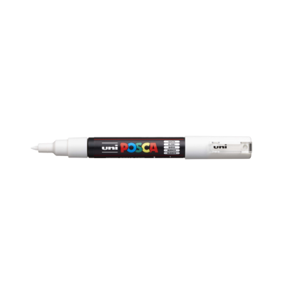Dekormarker 0,7-1mm, Uni Posca PC-1M fehér