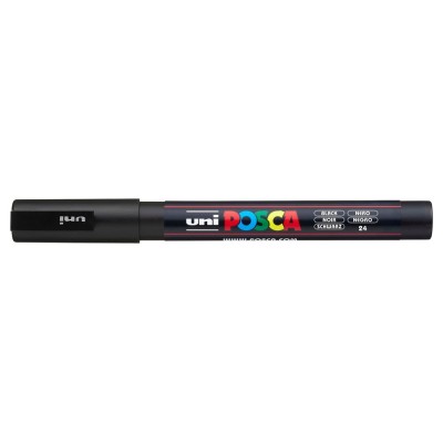 Dekormarker 0,9-1,3mm, Uni Posca PC-3M fekete