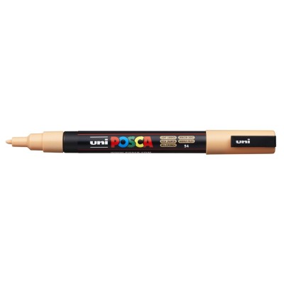 Dekormarker 0,9-1,3mm, Uni Posca PC-3M világos narancs