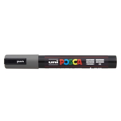 Dekormarker 1,8-2,5mm, Uni Posca PC-5M mélyszürke