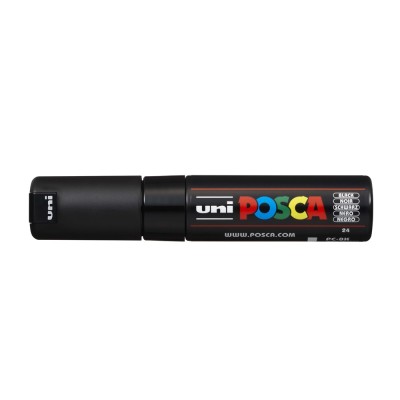 Dekormarker 8mm, Uni Posca PC-8K fekete