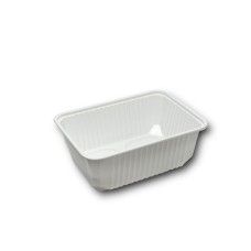 Elviteles doboz alj, szögletes 1000 ml PP 50 db/csomag, fehér