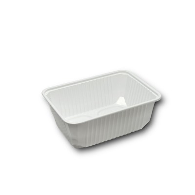 Elviteles doboz alj, szögletes 1000 ml PP 50 db/csomag, fehér