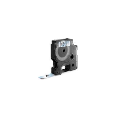 Feliratozógép szalag Dymo D1 S0720500/45010 12mmx7m, ORIGINAL, fekete/víztiszta