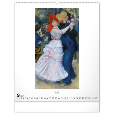 Falinaptár képes  480×560mm Impressionism  Realsystem 2026.