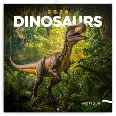Falinaptár képes lemeznaptár 300x300mm, Dinosaurs Realsystem 2026.