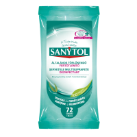 Felületfertőtlenítő kendő 72 lap/csomag Sanytol