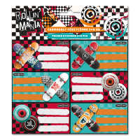 Füzetcímke (3*6 db) Ars Una ROLLIN MANIA (5228) 22