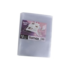 Genotherm `L` A4, 100 micron víztiszta, felül-oldalt nyitható, 50 db/csomag, Fornax