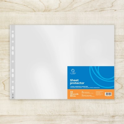 Genotherm lefűzhető, A3, 80 micron fekvő, narancsos Bluering® 20 db/csomag