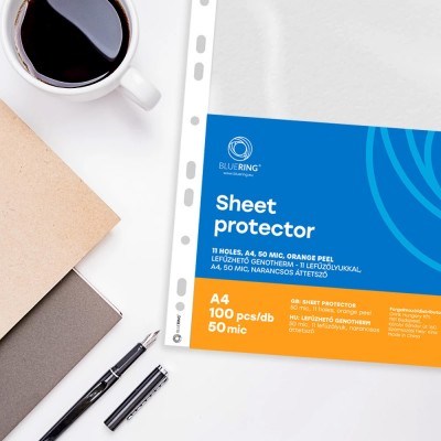 Genotherm lefűzhető, A4, 50 micron narancsos Bluering® 100 db/csomag