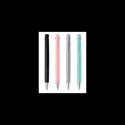 Golyóstoll 0,7 mm, háromszínű, Zebra  bLen 3C, rózsaszín test  írásszín kék