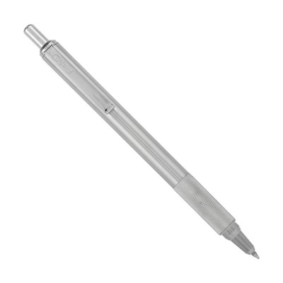 Golyóstoll 0,7mm, fém test, Zebra F-xMD, írásszín kék