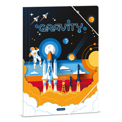 Gumis mappa A4 karton GRAVITY