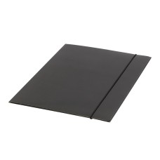 Gumis mappa A4, 400g. karton Glossy fekete