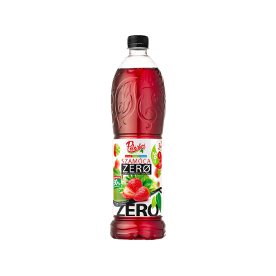 Gyümölcsszörp 1l, szamóca Zero Pölöskei