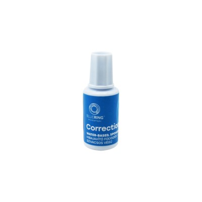 Hibajavító folyadék 20ml, vízbázisú szivacsos végű Bluering®