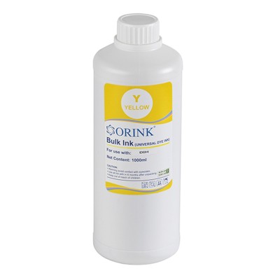 Utángyártott Ink Hp Universal dye yellow 1l ORINK