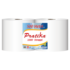 Ipari törlő 2 rétegű tekercses átmérő: 29 cm 960 lap/240 m/tekercs 2 tekercs/karton Paperdi Pratika 1000_BI8S1000