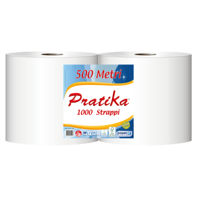 Ipari törlő 2 rétegű tekercses átmérő: 29 cm 960 lap/240 m/tekercs 2 tekercs/karton Paperdi Pratika 1000_BI8S1000