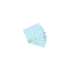 Kartotékkártya  A7 100 ív/csomag, vonalas, Herlitz kék