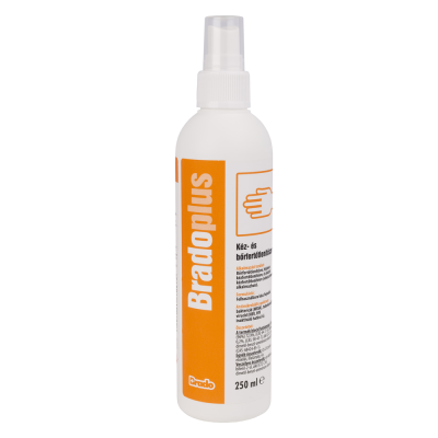 Kéz- és bőrfertőtlenítő pumpás 250 ml BradoPlus