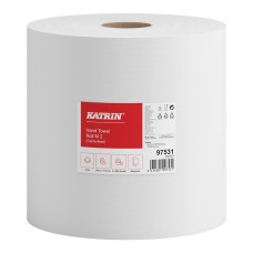 Kéztörlő 2 rétegű belsőmagos tekercses átmérő: 20 cm 600 lap/150 m/tekercs 6 tekercs/csomag S Katrin_97531 fehér