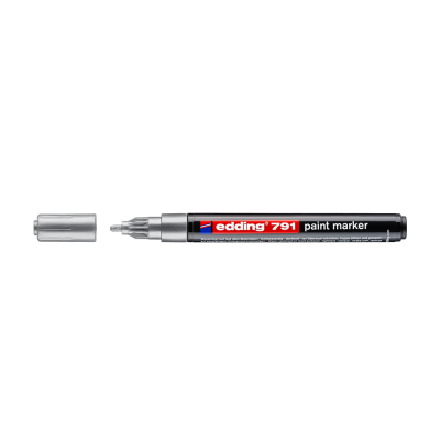 Lakkmarker 1-2mm, kerek Edding 791 ezüst