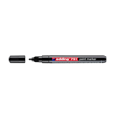 Lakkmarker 1-2mm, kerek Edding 791 fekete