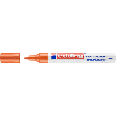 Lakkmarker 2-4mm, kerek Edding 750 narancs