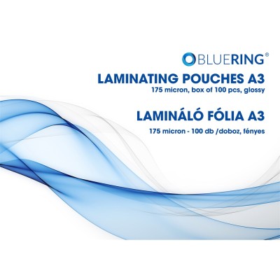 Lamináló fólia A3, 175 micron 100 db/doboz, Bluering®