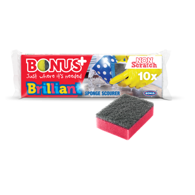 Mosogatószivacs 10 db/csomag Bonus+ Brilliant_B513