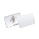 Névkitűző 90x54mm, kombi klippel, 25 db/csomag, Durable Click Fold áttetsző