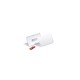 Névkitűző 90x54mm, mágnessel, 10 db/csomag, Durable Click Fold áttetsző