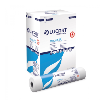 Orvosi papírlepedő 2 réteg 100 % cellulóz 80 m 59 x 37 cm lap 6 tek/karton Strong Lucart_870072J