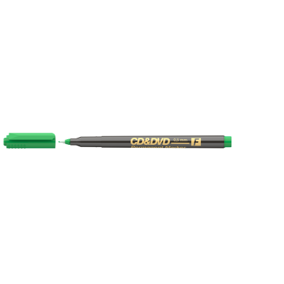 Alkoholos marker 0,5mm, CD/DVD F Ico, zöld
