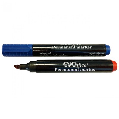Alkoholos marker 1-5mm, vágott hegyű, piros EVO
